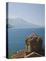 Sveti Jovan at Kaneo Church, Lake Ohrid, Macedonia-Walter Bibikow-Stretched Canvas
