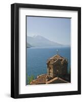 Sveti Jovan at Kaneo Church, Lake Ohrid, Macedonia-Walter Bibikow-Framed Photographic Print