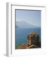 Sveti Jovan at Kaneo Church, Lake Ohrid, Macedonia-Walter Bibikow-Framed Photographic Print