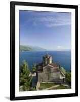 Sveti Jovan at Kaneo Church on Lake Ohrid, Ohrid, Macedonia-Walter Bibikow-Framed Photographic Print