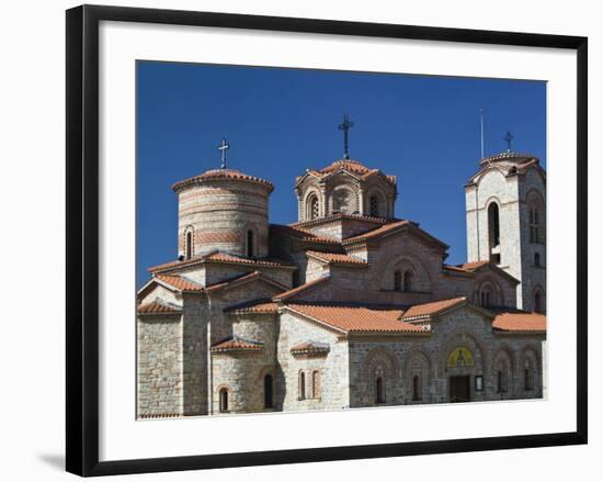 Sveti Kliment I Pantelejmon Church, Ohrid, Macedonia-Walter Bibikow-Framed Photographic Print