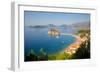 Sveti Stefan, Budva Bay, Budva Riviera, Montenegro, Europe-Frank Fell-Framed Photographic Print