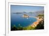 Sveti Stefan, Budva Bay, Budva Riviera, Montenegro, Europe-Frank Fell-Framed Photographic Print