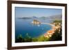 Sveti Stefan, Budva Bay, Budva Riviera, Montenegro, Europe-Frank Fell-Framed Photographic Print