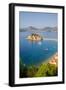 Sveti Stefan, Budva Bay, Budva Riviera, Montenegro, Europe-Frank Fell-Framed Photographic Print