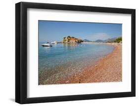 Sveti Stefan, Budva Bay, Budva Riviera, Montenegro, Europe-Frank Fell-Framed Photographic Print