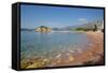 Sveti Stefan, Budva Bay, the Budva Riviera, Montenegro, Europe-Frank Fell-Framed Stretched Canvas