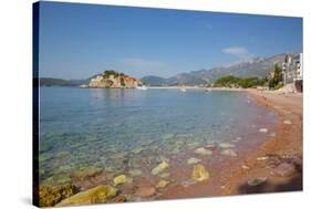 Sveti Stefan, Budva Bay, the Budva Riviera, Montenegro, Europe-Frank Fell-Stretched Canvas