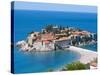 Sveti Stefan, Seaside Resort in Western Montenegro, Europe-Michael Runkel-Stretched Canvas