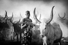 Mundari's Cow Man-Svetlin Yosifov-Giclee Print