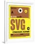 SVG Stavanger Luggage Tag I-NaxArt-Framed Art Print