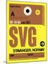 SVG Stavanger Luggage Tag I-NaxArt-Mounted Art Print