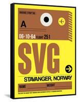 SVG Stavanger Luggage Tag I-NaxArt-Framed Stretched Canvas
