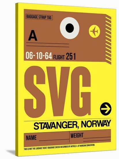 SVG Stavanger Luggage Tag I-NaxArt-Stretched Canvas