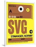 SVG Stavanger Luggage Tag I-NaxArt-Framed Art Print