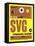 SVG Stavanger Luggage Tag I-NaxArt-Framed Stretched Canvas