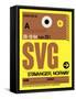 SVG Stavanger Luggage Tag I-NaxArt-Framed Stretched Canvas