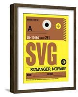 SVG Stavanger Luggage Tag I-NaxArt-Framed Art Print