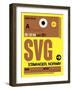 SVG Stavanger Luggage Tag I-NaxArt-Framed Art Print