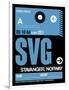 SVG Stavanger Luggage Tag II-NaxArt-Framed Art Print