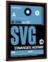 SVG Stavanger Luggage Tag II-NaxArt-Framed Art Print