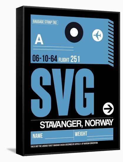 SVG Stavanger Luggage Tag II-NaxArt-Framed Stretched Canvas