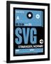 SVG Stavanger Luggage Tag II-NaxArt-Framed Art Print