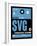 SVG Stavanger Luggage Tag II-NaxArt-Framed Art Print