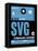 SVG Stavanger Luggage Tag II-NaxArt-Framed Stretched Canvas