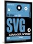 SVG Stavanger Luggage Tag II-NaxArt-Mounted Art Print