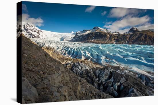 Svinafellsjokull Glacier in Skaftafell National Park, Iceland-null-Stretched Canvas