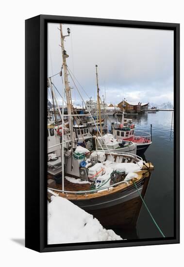 Svolvaer, Lofoten Islands, Nordland, Arctic, Norway, Scandinavia-Sergio Pitamitz-Framed Stretched Canvas