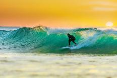 Sunrise Surfing-sw_photo-Framed Photographic Print