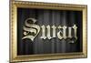 Swag Bling Faux Frame Poster-null-Mounted Poster