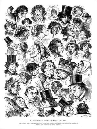 Caricatures from Punch, 1844-1882