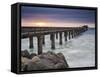 Swakopmund Pier at Sunset, Namibia-Frances Gallogly-Framed Stretched Canvas