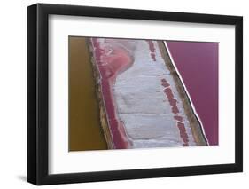 Swakopmund Saltworks, Aerial View, Namibia-Peter Adams-Framed Photographic Print