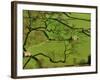 Swaledale, Drystone Walls and Field Barns in Valley Floor of Gunnerside in Yorkshire Dales, England-Paul Harris-Framed Photographic Print