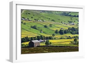 Swaledale in Summer from Askrigg High Road Near Muker-Mark Sunderland-Framed Photographic Print