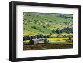 Swaledale in Summer from Askrigg High Road Near Muker-Mark Sunderland-Framed Photographic Print