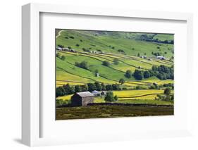 Swaledale in Summer from Askrigg High Road Near Muker-Mark Sunderland-Framed Photographic Print