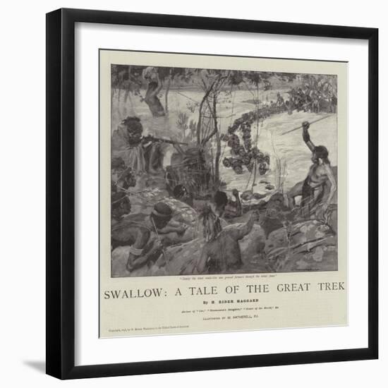 Swallow, a Tale of the Great Trek-William Hatherell-Framed Giclee Print