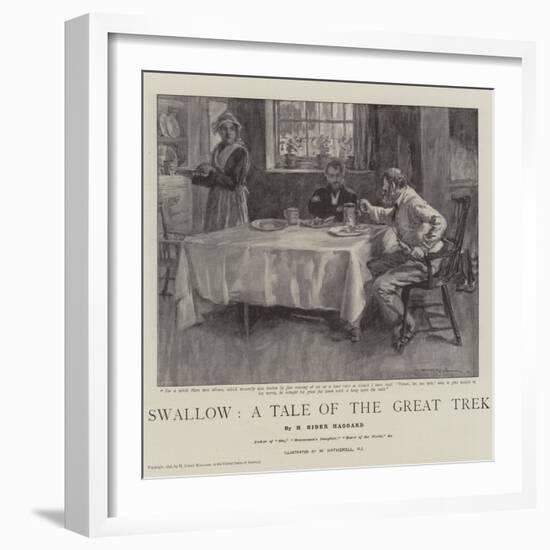 Swallow, a Tale of the Great Trek-William Hatherell-Framed Giclee Print