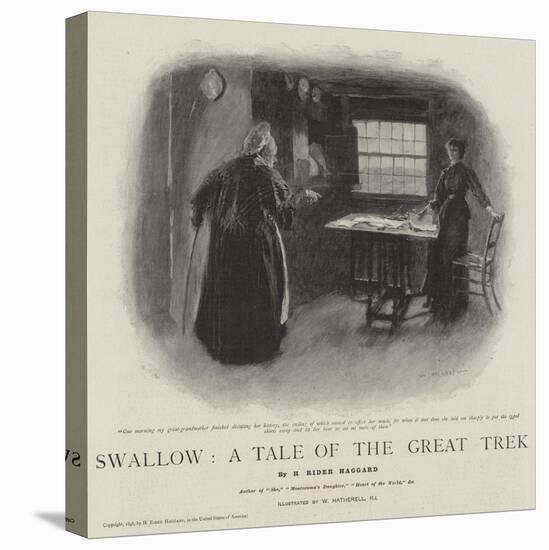 Swallow, a Tale of the Great Trek-William Hatherell-Stretched Canvas