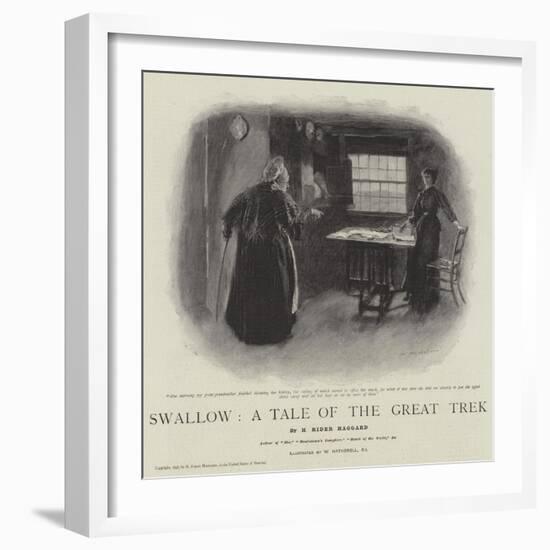 Swallow, a Tale of the Great Trek-William Hatherell-Framed Giclee Print