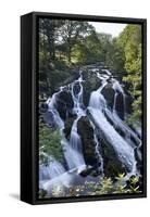 Swallow Falls, Betws-Y-Coed, Snowdonia National Park, Conwy, Wales, United Kingdom, Europe-Stuart Black-Framed Stretched Canvas
