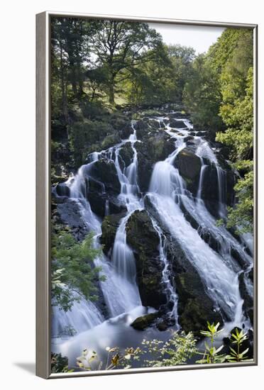 Swallow Falls, Betws-Y-Coed, Snowdonia National Park, Conwy, Wales, United Kingdom, Europe-Stuart Black-Framed Photographic Print