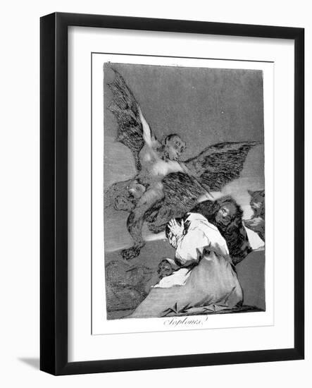 Swallow It, Dog, 1799-Francisco de Goya-Framed Giclee Print