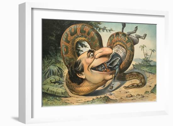 Swallowed!-JS Pughe-Framed Art Print