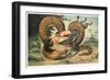 Swallowed!-JS Pughe-Framed Premium Giclee Print